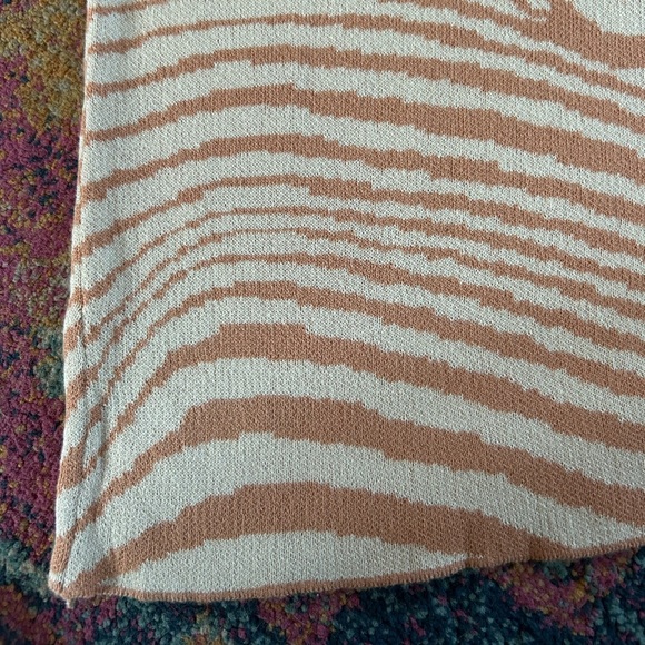 NWT Lush | Women’s Caramel and Cream Stripey Long Sleeve Bodycon Sweater Dress M - Picture 7 of 16